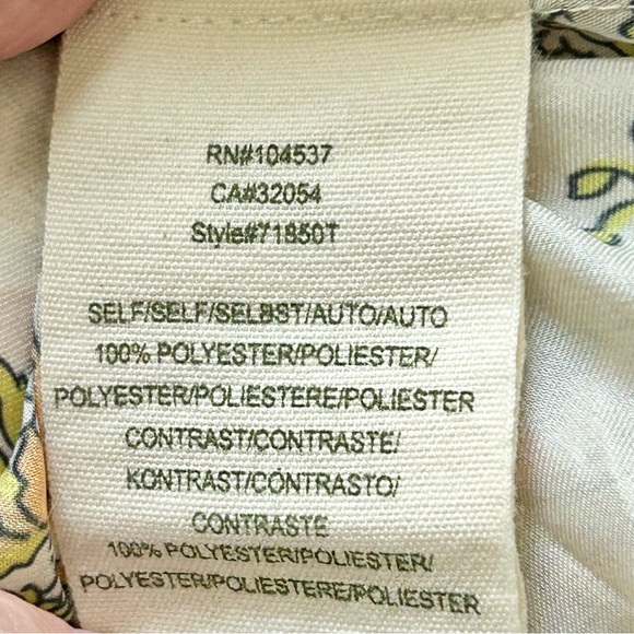 Anthropologie Tiny Begonia Floral Blouse Size Medium Pink Cream Lace - Picture 11 of 11